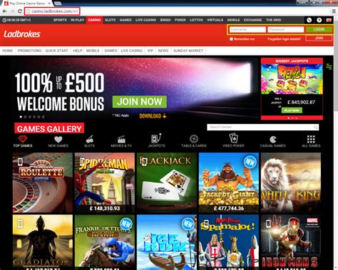 casino 50 Ladbrokes login